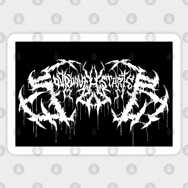 Sourdough Starter - Death Metal Logo Sticker by Brootal Branding